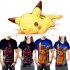 Men Women Pokemon s Detective Pikachu Cosplay 3D Movie Cartoon Printing Short Sleeve T Shirt  D L