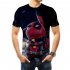 Men Women Pokemon s Detective Pikachu Cosplay 3D Movie Cartoon Printing Short Sleeve T Shirt  D L