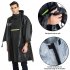 Men Women Raincoat Lightweight Cycling Poncho Hooded Rainwear For Outdoor Camping Mountaineering Hiking Fishing black
