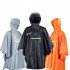 Men Women Raincoat Lightweight Cycling Poncho Hooded Rainwear For Outdoor Camping Mountaineering Hiking Fishing black