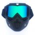 Men Women Retro Outdoor Cycling Mask Goggles Snow Sports Skiing Full Face Mask GlassesWU4M