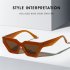 Men Women Retro Sunglasses Lightweight Fashion Sun Glasses Eye Protective Eyewear For Travel Shopping C6 Tea Box Tea film