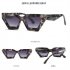 Men Women Retro Sunglasses Lightweight Fashion Sun Glasses Eye Protective Eyewear For Travel Shopping C1 black frame black gray film