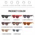 Men Women Retro Sunglasses Lightweight Fashion Sun Glasses Eye Protective Eyewear For Travel Shopping C1 black frame black gray film
