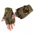 Men Women Riding Gloves Camouflage Half Finger Non slip Outdoor Climbing Cycling Mitten camouflage M