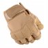 Men Women Riding Gloves Camouflage Half Finger Non slip Outdoor Climbing Cycling Mitten camouflage M