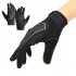 Men Women Riding Gloves Touch Screen Anti slip Shock Absorbing Comfortable Breathable Sun Protection Full Finger Gloves For Snow Running Cycling Driving black M
