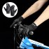 Men Women Riding Gloves Touch Screen Anti slip Shock Absorbing Comfortable Breathable Sun Protection Full Finger Gloves For Snow Running Cycling Driving black M