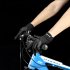 Men Women Riding Gloves Touch Screen Anti slip Shock Absorbing Comfortable Breathable Sun Protection Full Finger Gloves For Snow Running Cycling Driving black X