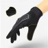 Men Women Riding Gloves Touch Screen Anti slip Shock Absorbing Comfortable Breathable Sun Protection Full Finger Gloves For Snow Running Cycling Driving black X