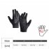 Men Women Riding Gloves Touch Screen Anti slip Shock Absorbing Comfortable Breathable Sun Protection Full Finger Gloves For Snow Running Cycling Driving black X