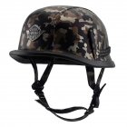 Helmet Personal Retro Cruiser Motorcycle Helmet Black camouflage <span style='color:#F7840C'>M</span>