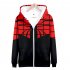 Men Women Simple Casual Spiderman Heroes Printing Hooded Zipper Sweater Style B XL