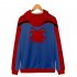 Men Women Simple Casual Spiderman Heroes Printing Hooded Zipper Sweater Style B S