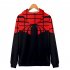 Men Women Simple Casual Spiderman Heroes Printing Hooded Zipper Sweater Style B XXL