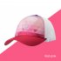 Men Women Sports Adjustable Sun Visor Baseball Cap Trucker Hat Mesh Back For Running Hiking Marathon Trail Red pink Free size