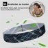 Men Women Sports Headband Sweat Absorption Hairband Sweatband for Running Outdoor Exercise Black color line