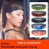 Men Women Sports Headband Sweat Absorption Hairband Sweatband for Running Outdoor Exercise Black color line