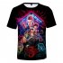 Men Women Stranger Things 3D Color Printing Short Sleeve T Shirt Q 3664 YH01 C S