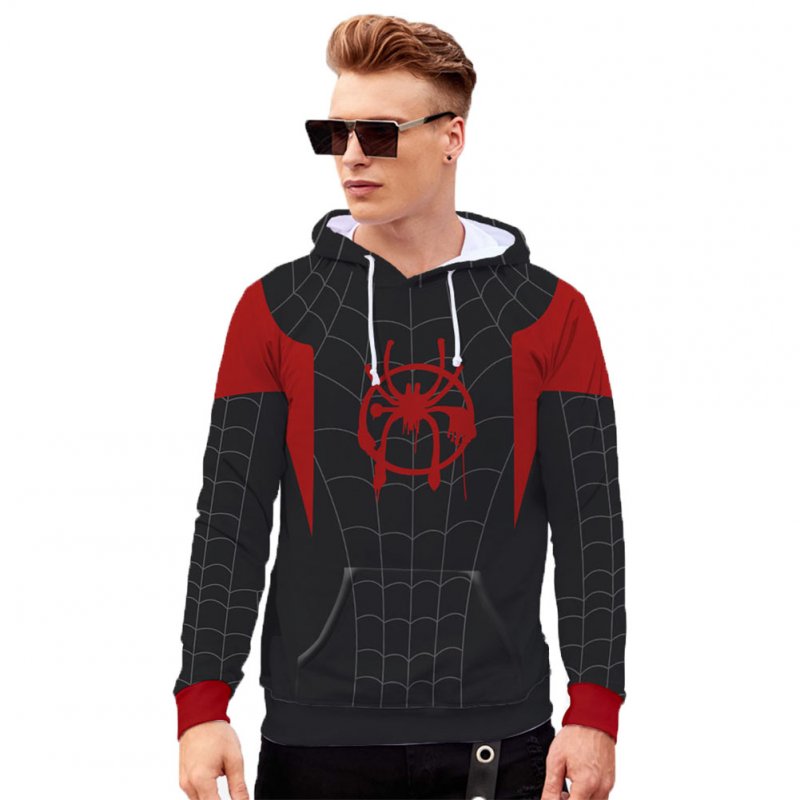 Men Women Stylish Cool Printing Spiderman Heroes Cosplay Sweater Hoodies Style C_L