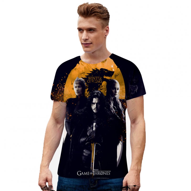 Men Women Summer Game of Thrones 3D Printing Short Sleeve T Shirt 8_XXL