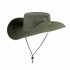 Men Women Summer Hat Outdoor Ultraviolet proof Fisherman Hat for Travel Climbing Fishing Army Green