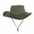 Men Women Summer Hat Outdoor Ultraviolet proof Fisherman Hat for Travel Climbing Fishing Army Green