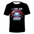 Men Women Summer I Love You 3000 Letters Printed Casual Round Collar Fashion T shirt Q 4929 YH01 M