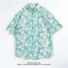 Men Women Summer Short Sleeve Shirts Comfortable Breathable Single-breasted Loose Fashion Retro Tops H807 2XL
