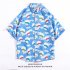 Men Women Summer Short Sleeve Shirts Comfortable Breathable Single breasted Loose Fashion Retro Tops H807 3XL