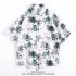 Men Women Summer Short Sleeve Shirts Comfortable Breathable Single breasted Loose Fashion Retro Tops H808 XL