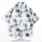 Men Women Summer Short Sleeve Shirts Comfortable Breathable Single-breasted Loose Fashion Retro Tops H810 M