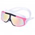 Men Women Swimming Goggles Thickened Waterproof High definition Double Layer Anti fog Swim Eyewear F black red silver plated