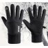 Men Women Thermal Fleece Gloves Waterproof Running Jogging Cycling Ski Sports Touchscreen Fleece Gloves grey One size