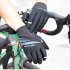 Men Women Touchscreen Cycling Gloves Anti Shock Keep Warm Reflective Winter Bike Ski Outdoor Camping Motorcycle Gloves black s