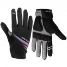 Men Women Touchscreen Cycling Gloves Anti Shock Keep Warm Reflective Winter Bike Ski Outdoor Camping Motorcycle Gloves black s