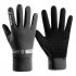Men Women Touchscreen Gloves Anti Slip Windproof Autumn Winter Thermal Warm Gloves for Outdoor Riding black One size