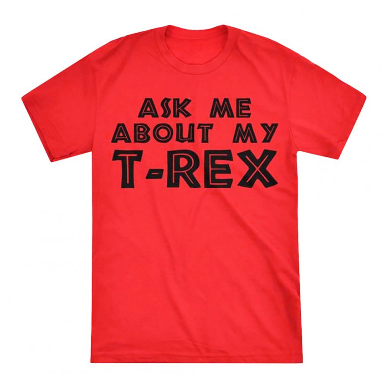 Men Women Unique Funny Reversible Cartoon Short Sleeve T-Shirt red_XXL