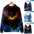 Men Women Unisex Fashion Painting 3D Hoodies Animal Wolf Print Casual Hooded Sweatshirt N 04725 YH07 Type Q S