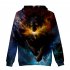 Men Women Unisex New Fashion Painting 3D Hoodies Animal Wolf Print Casual Hooded Sweatshirt Type G XXL
