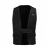 Men Women Usb Heating Vest Windproof Cold Protective Adjustable Size Heated Vest Black Dual control One Size
