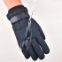 Men Women Warm Ski Gloves Winter Thermal Snowboard Gloves Waterproof Anti Slip Touch Screen Gloves blue One size