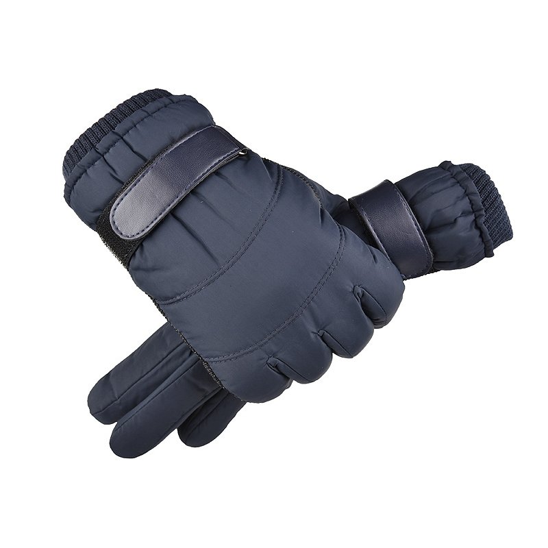 Men Women Warm Ski Gloves Winter Thermal Snowboard Gloves Waterproof Anti-Slip Touch Screen Gloves blue_One size