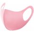 Men Women Washable Breathable Mask Reusable Windproof Dustproof Slim Face Sponge Mask Pink