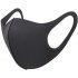 Men Women Washable Breathable Mask Reusable Windproof Dustproof Slim Face Sponge Mask black