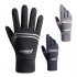 Men Women Waterproof Gloves Fleece Outdoor Sports Mountaineering Cycling Skiing Nonslip Autumn Winter Gloves blue One size