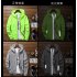 Men Women Waterproof Windbreaker Jacket Hoodie Casual Sports Outwear Coat black L