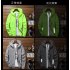 Men Women Waterproof Windbreaker Jacket Hoodie Casual Sports Outwear Coat green L