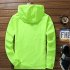 Men Women Waterproof Windbreaker Jacket Hoodie Casual Sports Outwear Coat black M