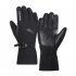 Men Women Winter Cycling Gloves Touch Screen Shock Absorption Anti Slip Windproof Thickening Plush Lining Full Finger Gloves For MTB Gravel Road Bike black M